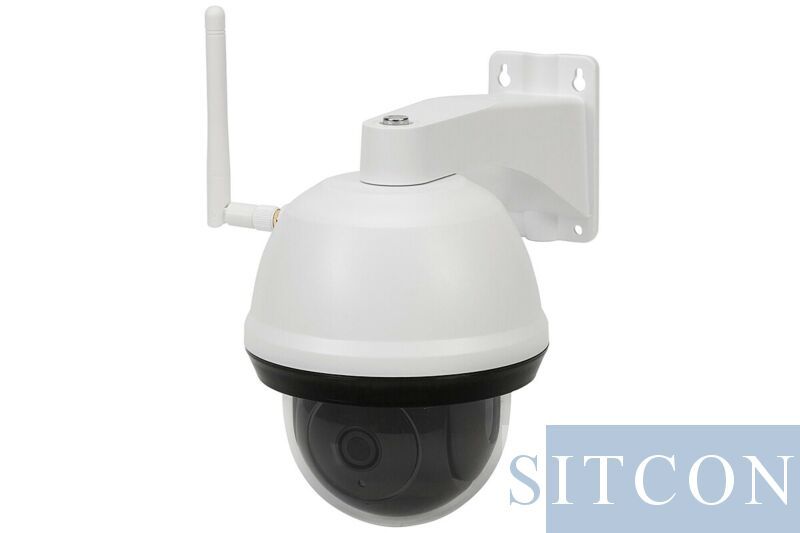 PTZ Wi-Fi IP beveiligingscamera Wit SMART