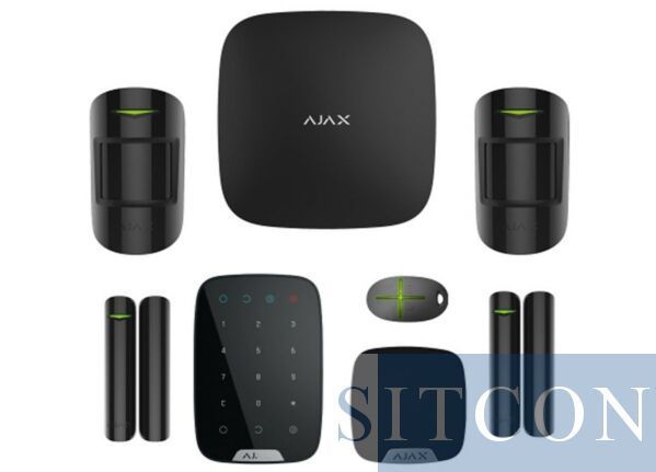 Ajax Hub 1 Draadloos alarmsysteem Deluxe Zwart SMART