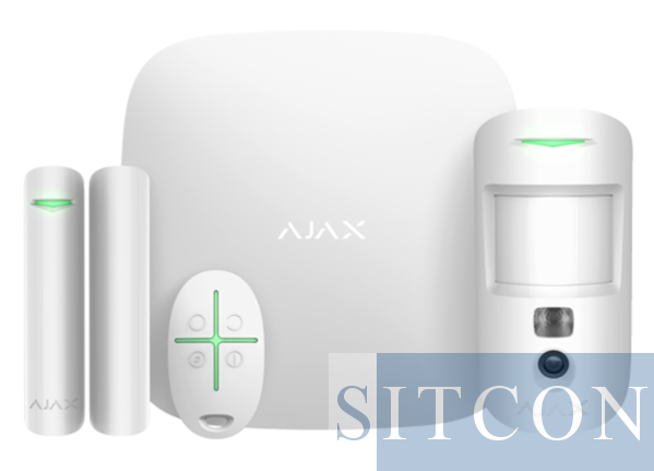 Ajax Hub 2 alarmsysteem met PIR camera Wit SMART