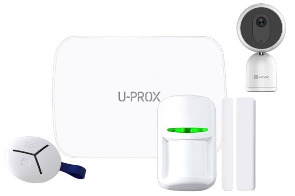 U-Prox Hub 1 Alarm + Kamera-Kit für den Innenbereich Weiß PRO