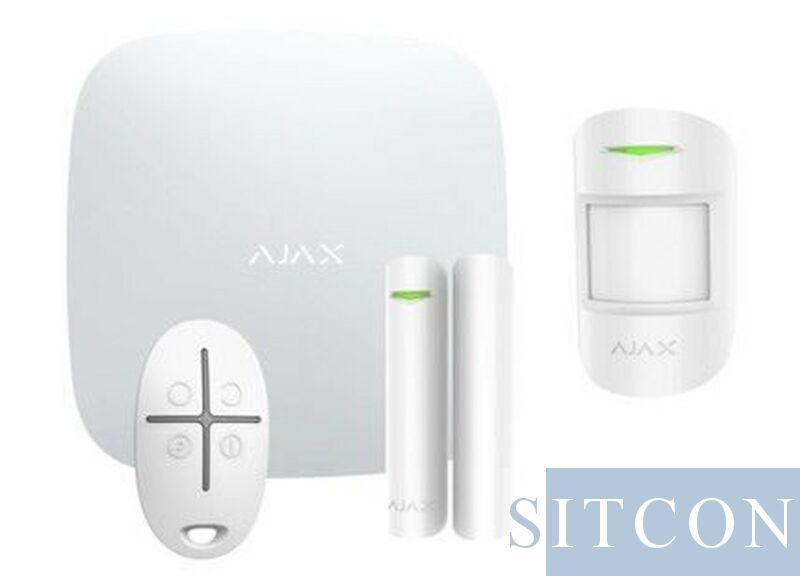 Ajax Hub 1 draadloos alarmsysteem Wit SMART