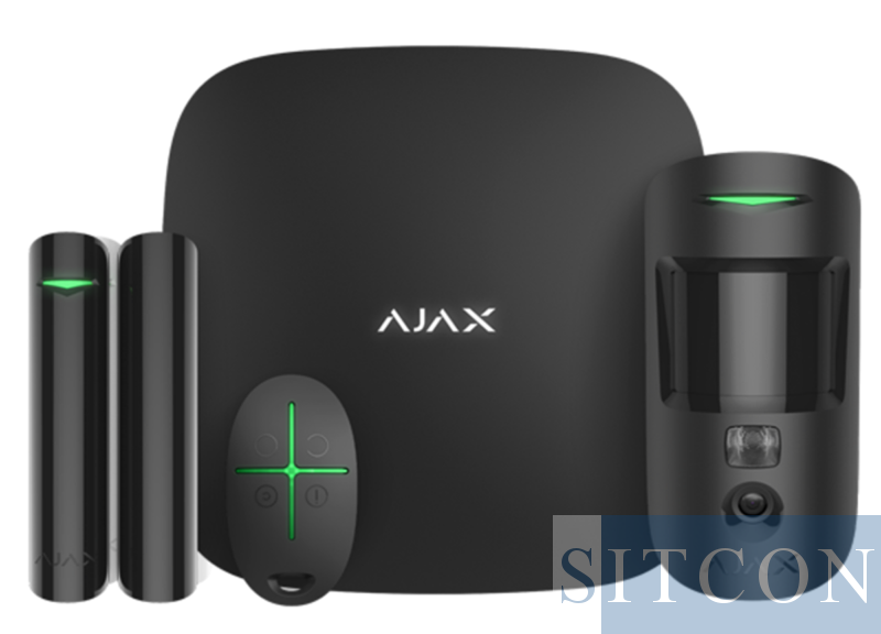 Ajax Hub 2 alarmsysteem met PIR camera Zwart SMART
