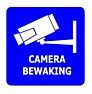 CCTV camera sticker - 15 x 15 cm (3 stuks)