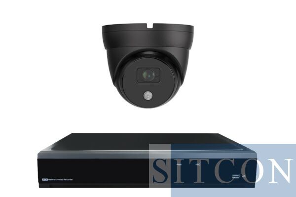 Dome mini beveiligingscamera set Zwart SMART 16