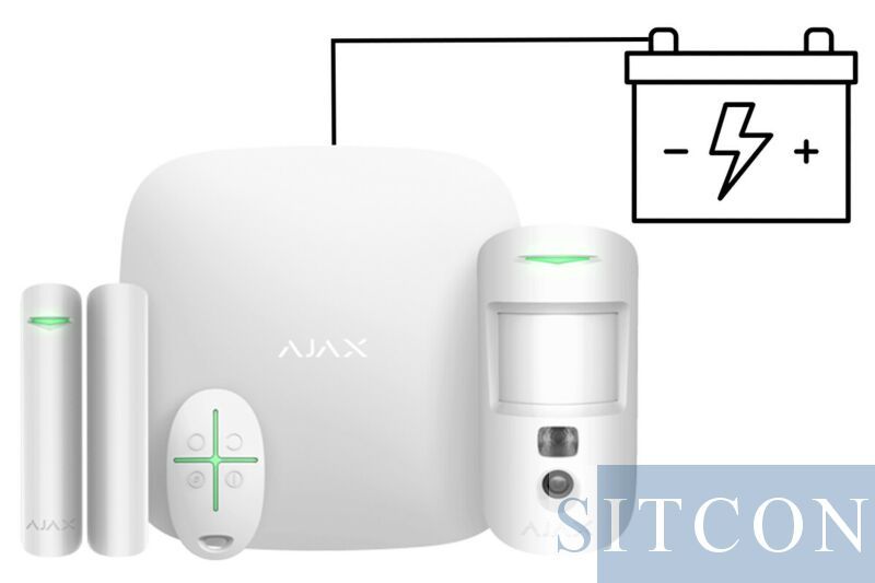 Ajax 4G 12 Volt Hub 2 Starterskit Wt SMART