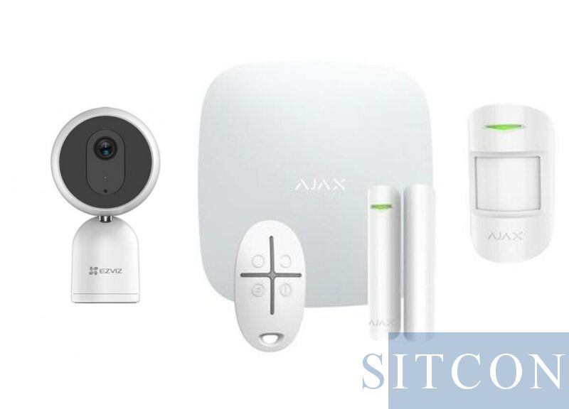 Ajax Hub 1 Alarmsysteem Wit + IP binnencamera SMART