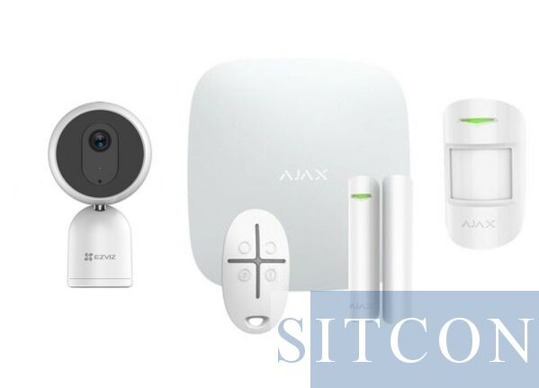Ajax Hub 1 Alarmsysteem Wit + IP binnencamera SMART