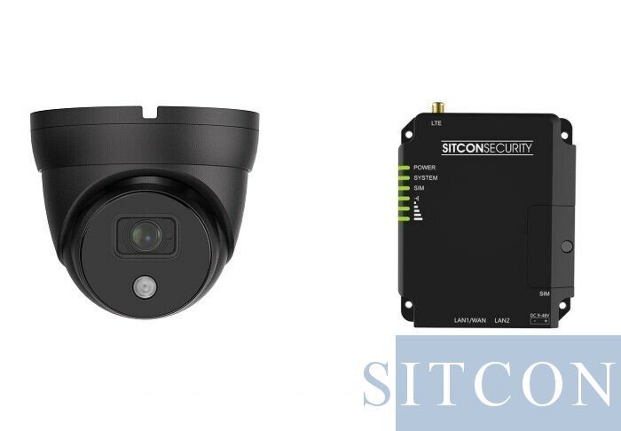4G POE mini dome camera set SMART 