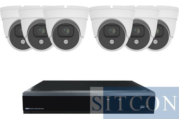 Dome security camera set ELITE 6