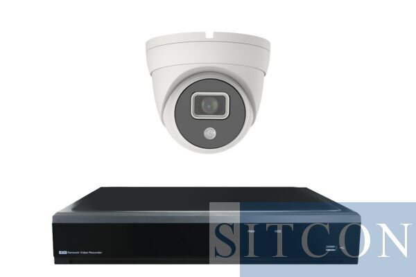 Dome-Mini-Überwachungskamera-Set Schwarz SMART 1